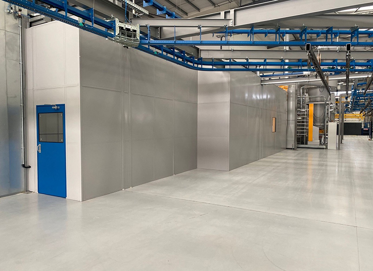 Single Skin Steel Partitioning Example 1